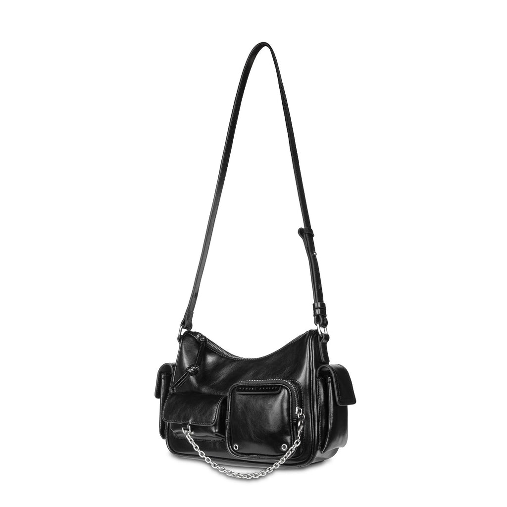 Samuel Ashley - Avril Leather Crossbody Bag in black