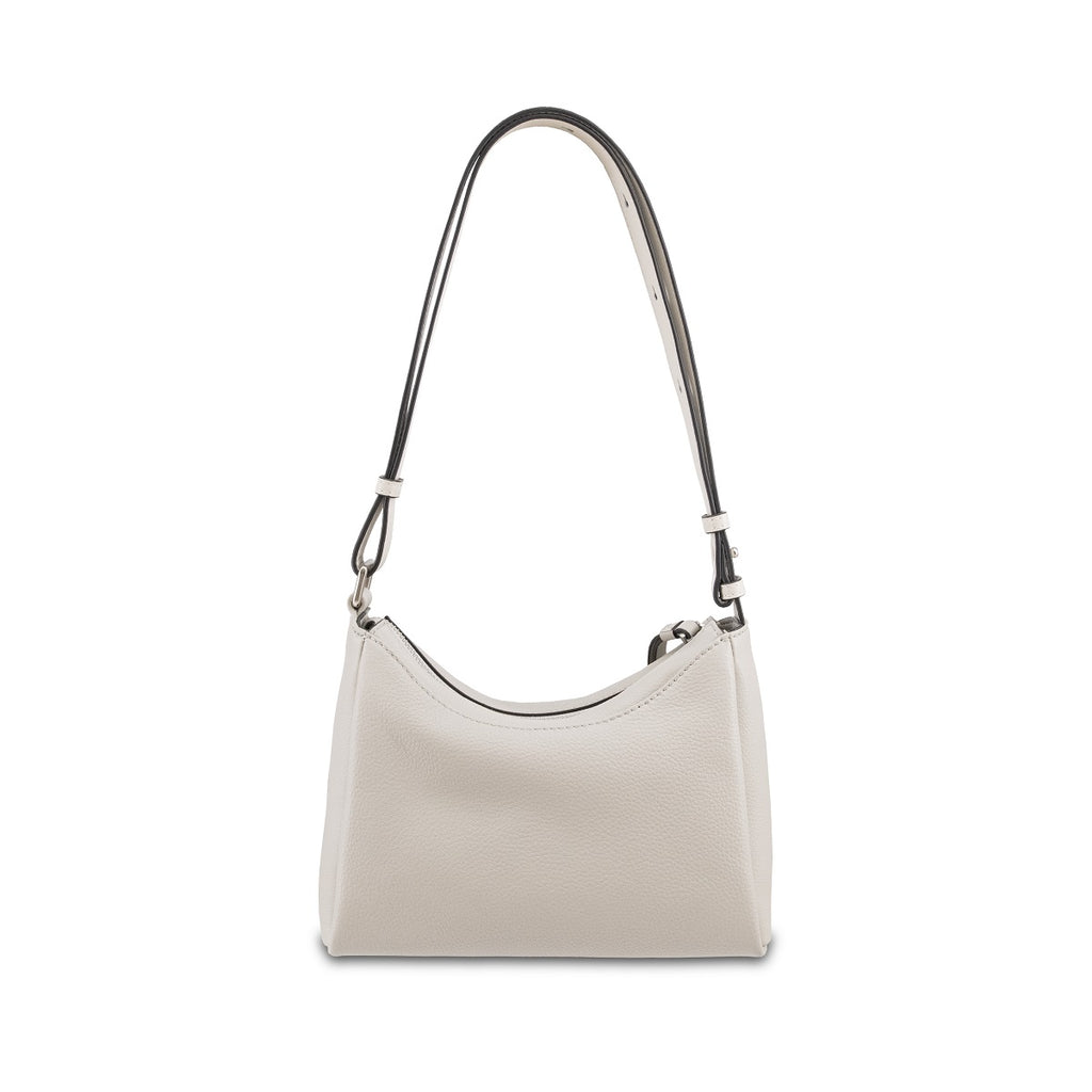 Samuel Ashley - Cameron Leather Shoulder Bag in light grey