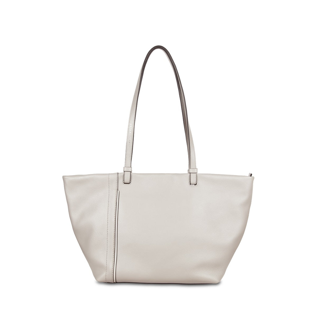 Samuel Ashley - Clementine Leather Tote Bag in light grey