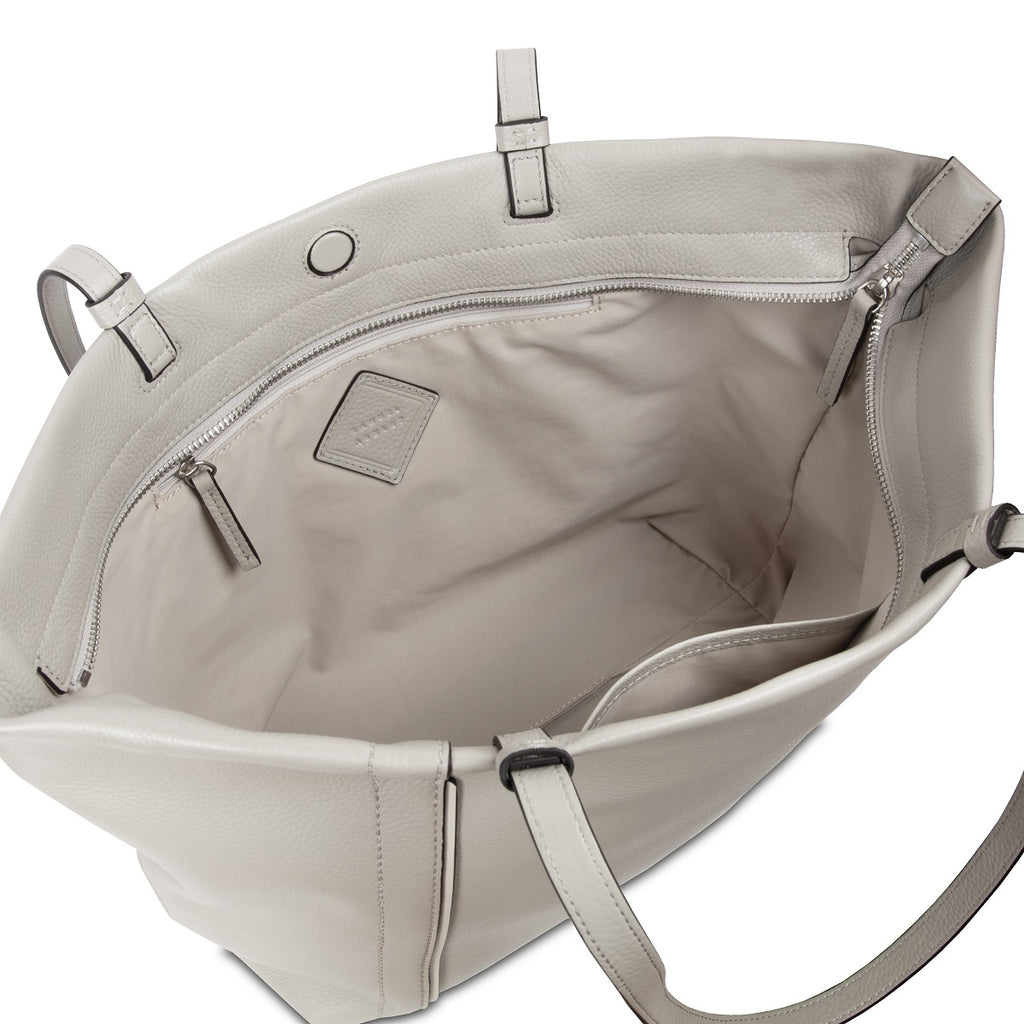 Samuel Ashley - Clementine Leather Tote Bag in light grey