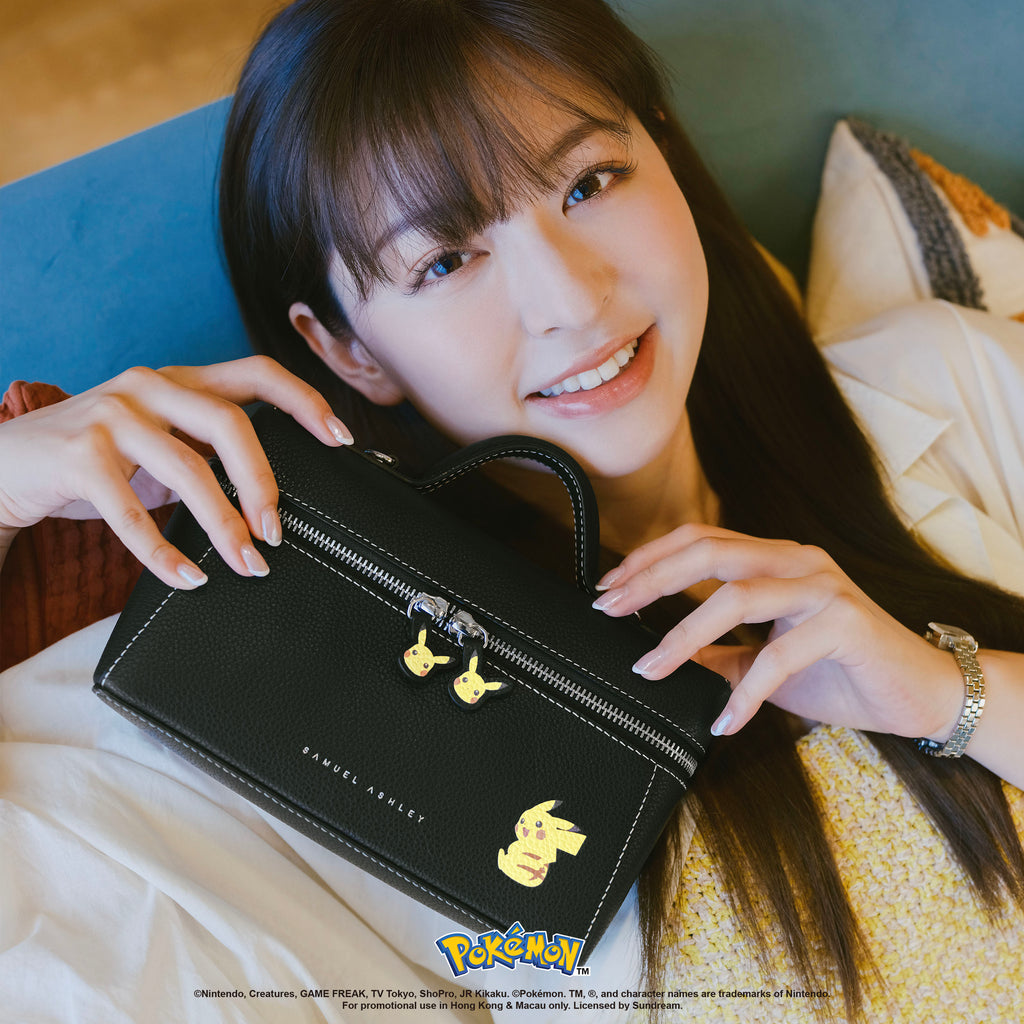Samuel Ashley - Pokémon Leather Vanity Crossbody Bag in black