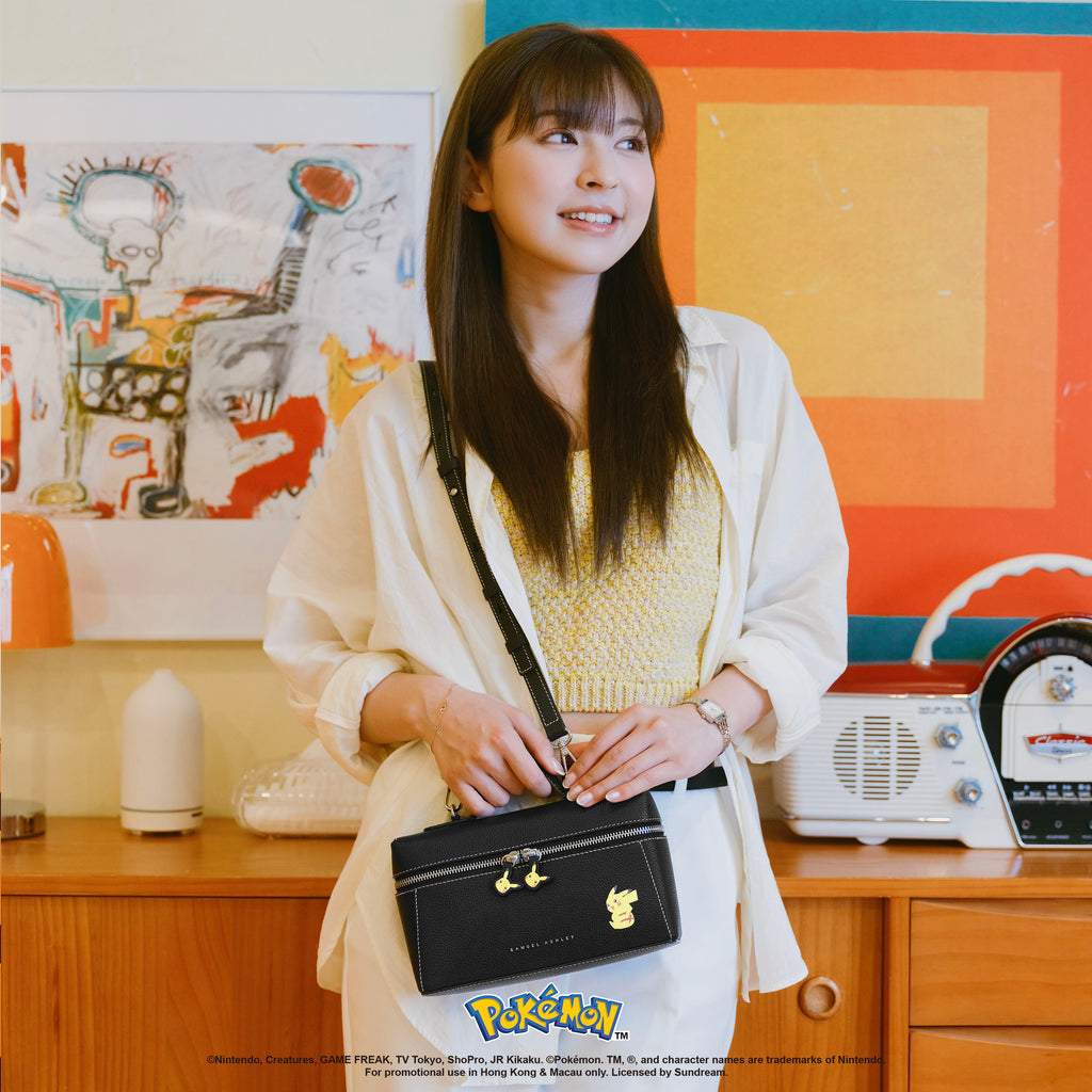 Samuel Ashley - Pokémon Leather Vanity Crossbody Bag in black