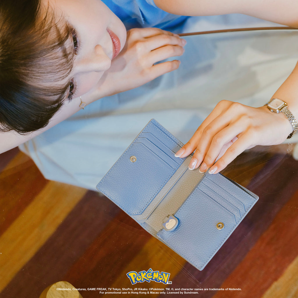 Samuel Ashley - Pokémon Bi-fold Leather Wallet in grey