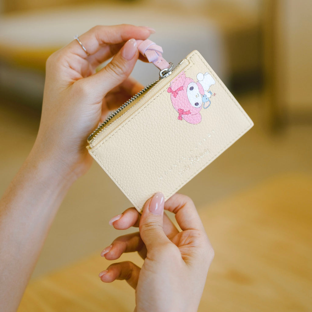 Samuel Ashley x Sanrio Characters Leather Key Purse - My Melody - Beige