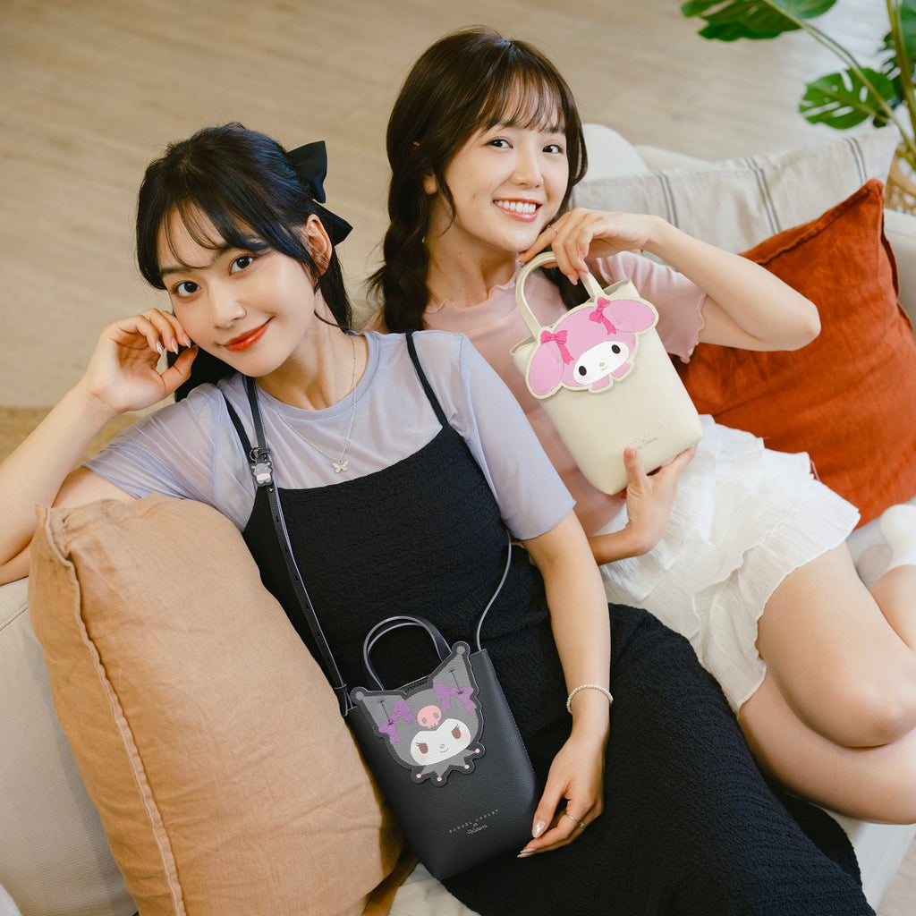 Samuel Ashley x Sanrio Characters Leather Phone Pouch - My Melody and Kuromi