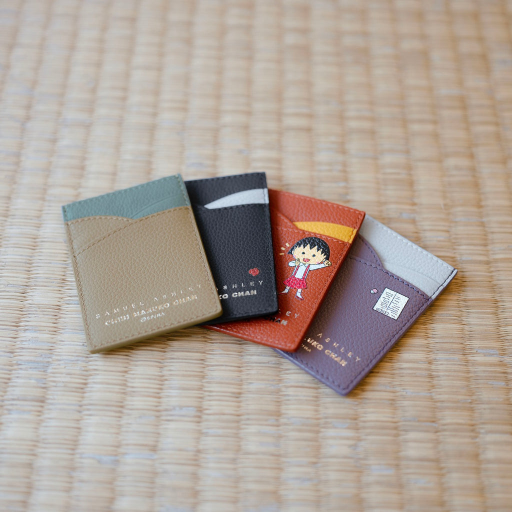 Samuel Ashley x Chibi Maruko Chan Leather Card Holder  Front
