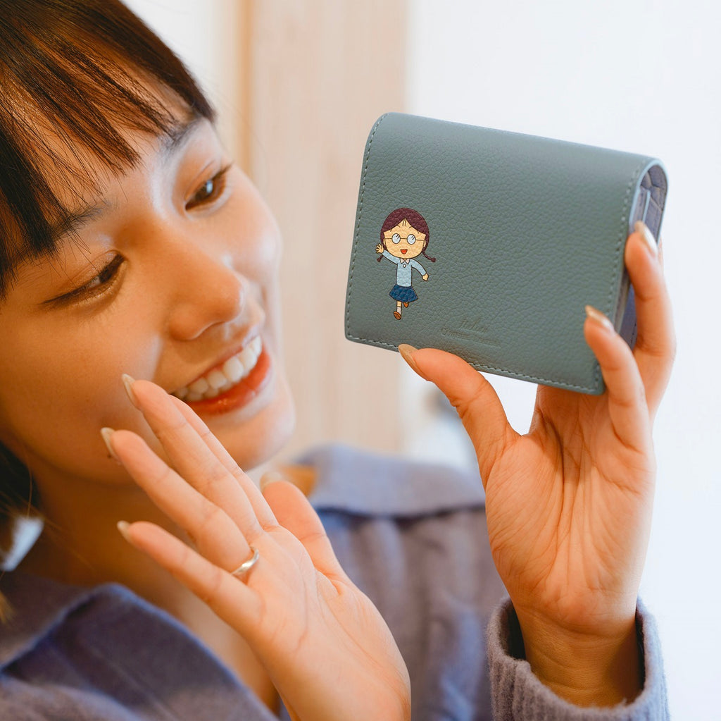 Samuel Ashley x Chibi Maruko Chan Bi-fold Leather Wallet - Pixie