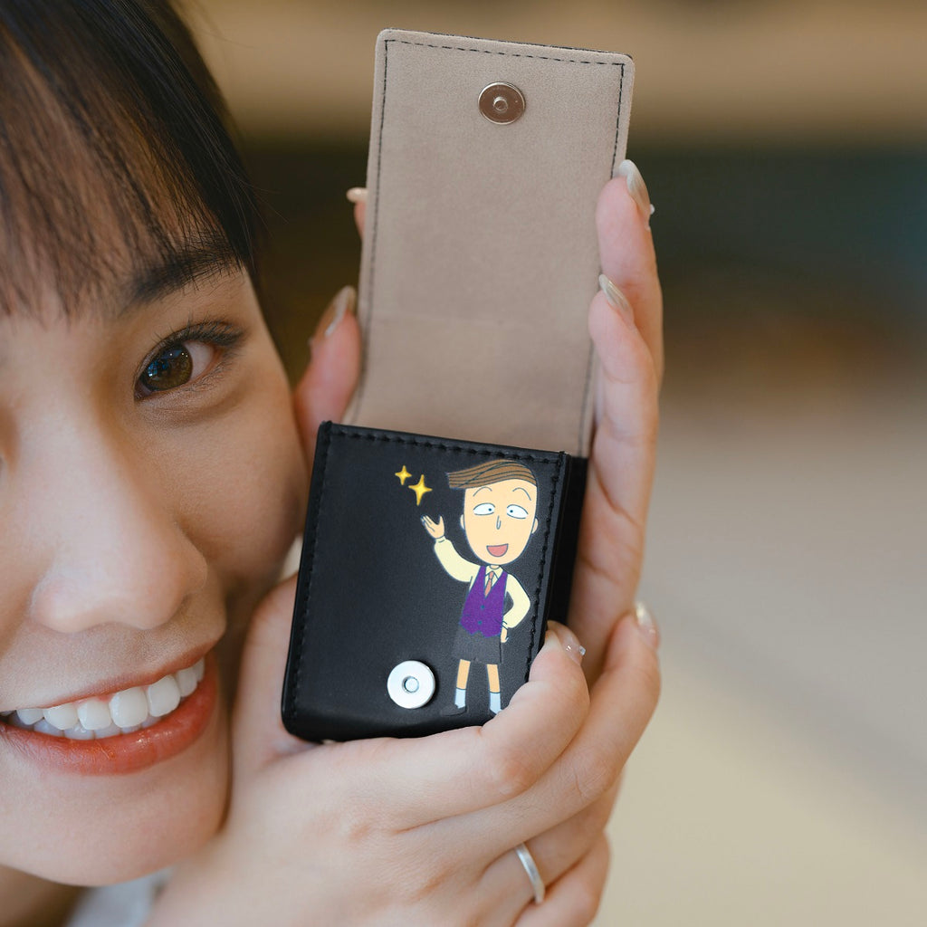 Samuel Ashley x Chibi Maruko Chan AirPods Leather Case - Black