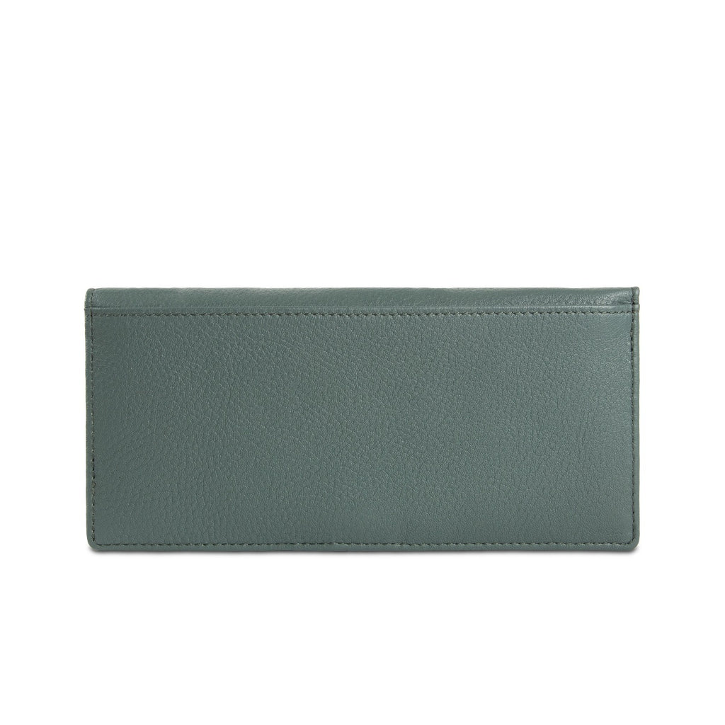 Samuel Ashley - Emerson Long Leather Wallet in jungle green