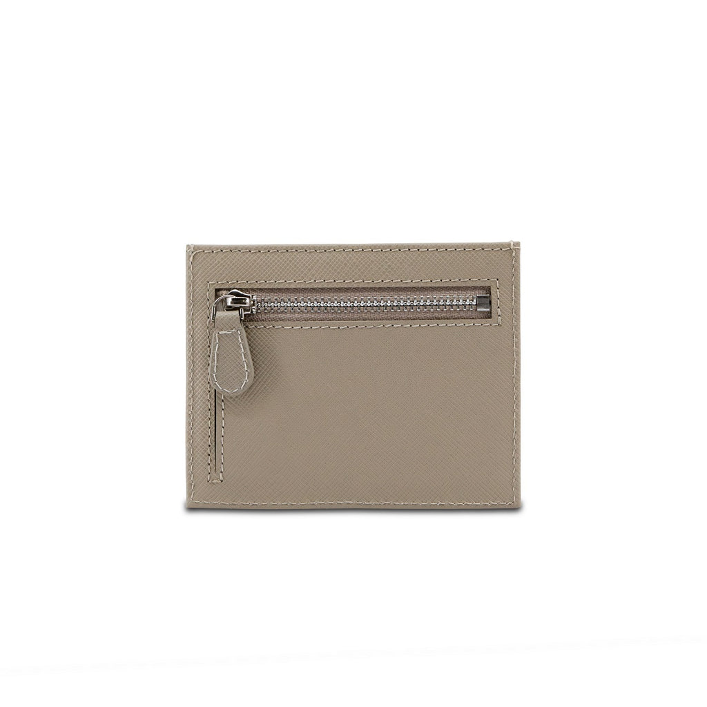 Samuel Ashley - Flynn Leather Card Holder in taupe