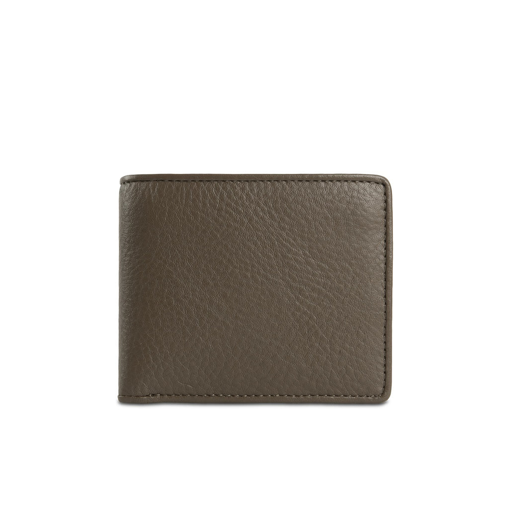 Samuel Ashley - Grayson Leather Bi-fold Wallet with Extra Flap (RFID) in khaki