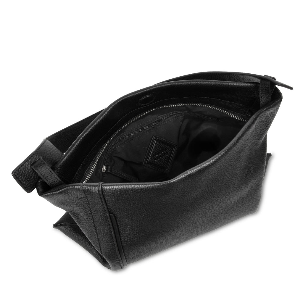 Samuel Ashley - Jemma Leather Shoulder Bag in black