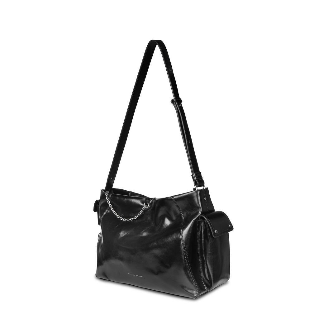Samuel Ashley - Marley Leather Hobo in black