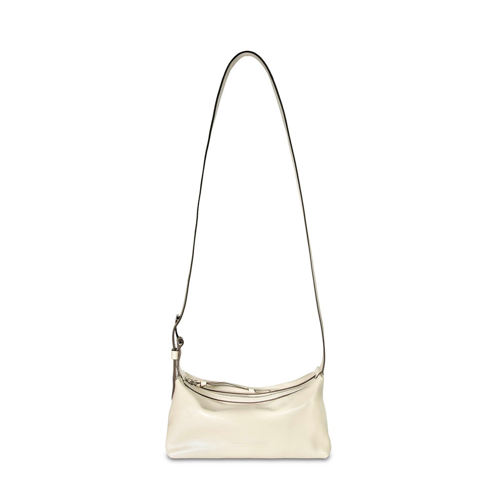 Samuel Ashley - Lumii Mini Leather Crossbody Bag in ivory
