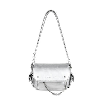 Samuel Ashley - Moona Leather Camera Bag in silver