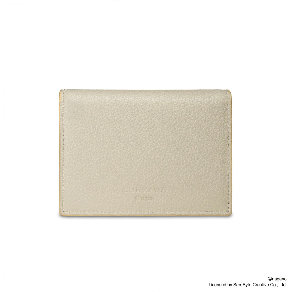 CHIIKAWA Bi-fold Leather Wallet in beige - Usagi - Samuel Ashley