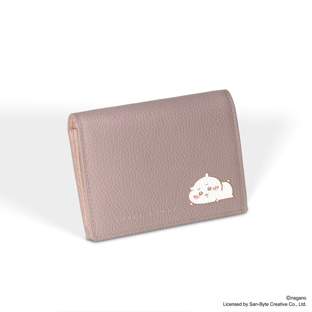 CHIIKAWA Bi-fold Leather Wallet in pink - Chiikawa - Samuel Ashley