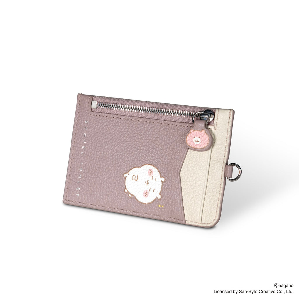 CHIIKAWA Leather ID Badge Holder in pink - Chiikawa - Samuel Ashley