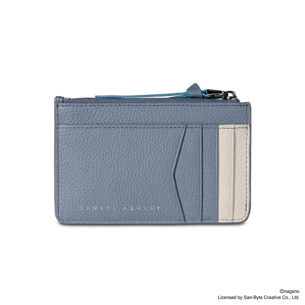 CHIIKAWA Leather Key Purse in blue - Samuel Ashley