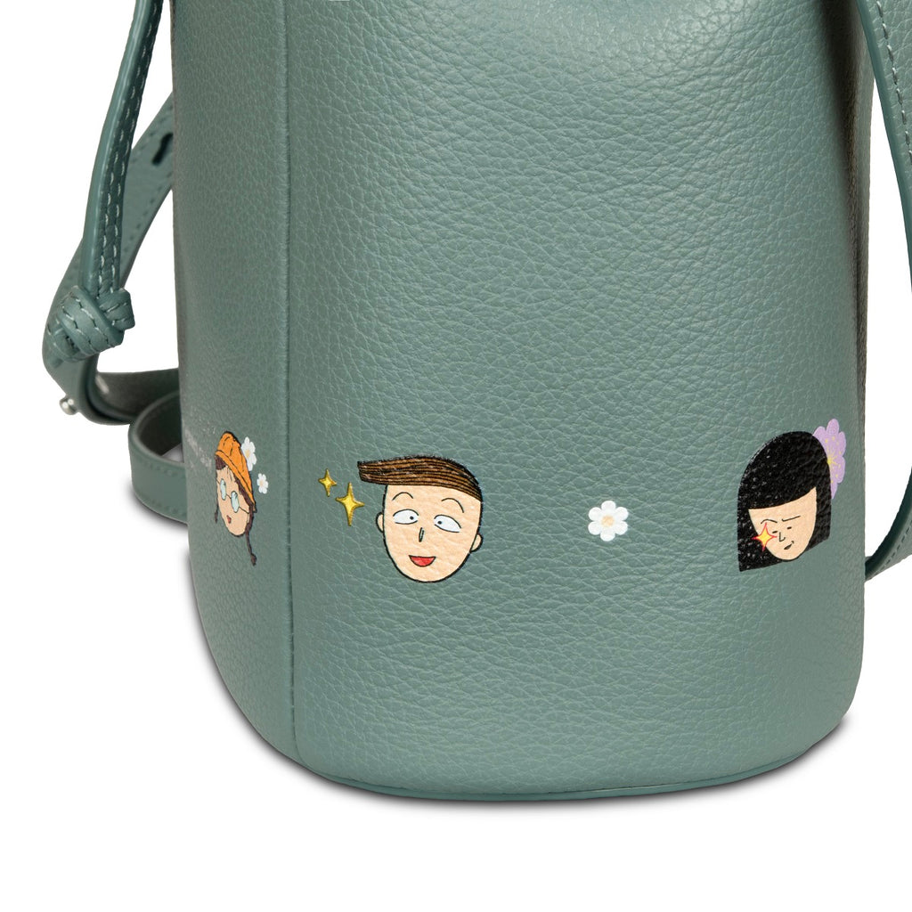 Samuel Ashley x Chibi Maruko Chan Leather Bucket Bag - Pixie