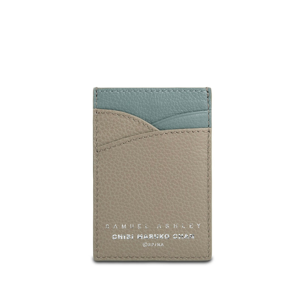 Samuel Ashley x Chibi Maruko Chan Leather Card Holder - Taupe