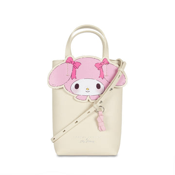 Samuel Ashley x Sanrio Characters Leather Phone Pouch - My Melody - Beige