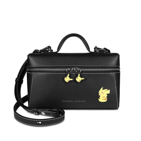 Samuel Ashley - Pokémon Leather Vanity Crossbody Bag in black