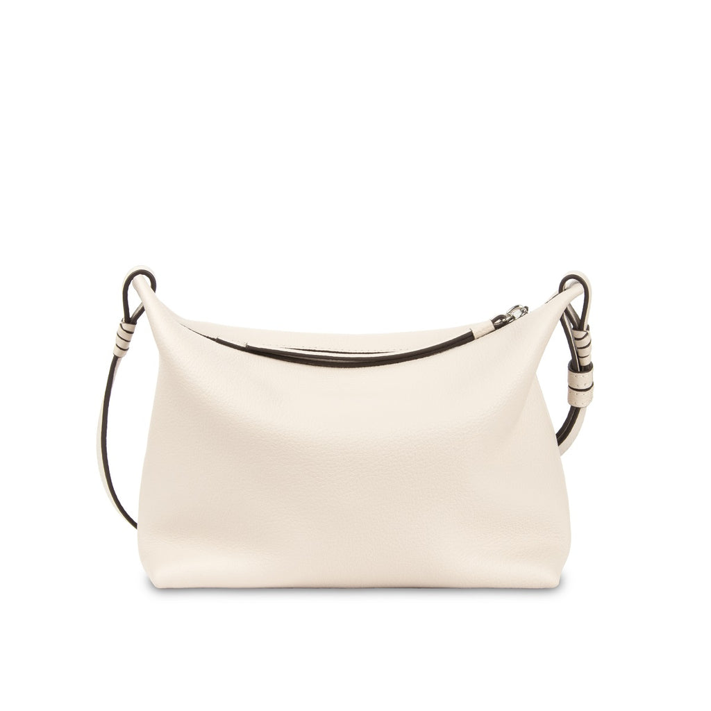 Samuel Ashley - Shelly Leather Crossbody Bag in sea salt