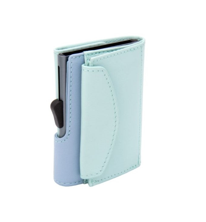 C-Secure RFID Leather Coin Wallet / Cardholder