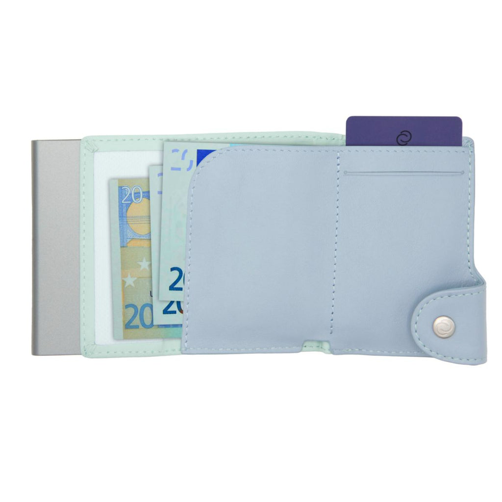 C-Secure RFID Leather Coin Wallet / Cardholder