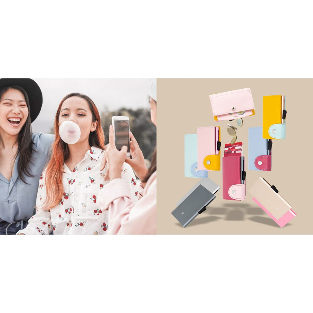 C-Secure RFID Leather Coin Wallet / Cardholder