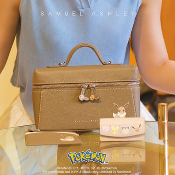 Samuel Ashley - Pokémon Leather Vanity Crossbody Bag with Key Chain Leather Lipstick Case