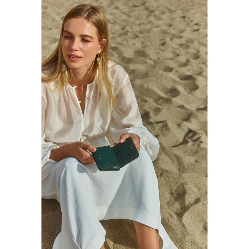 STATUS ANXIETY -  Miles Away Leather Card Holder Wallet - Samuel Ashley