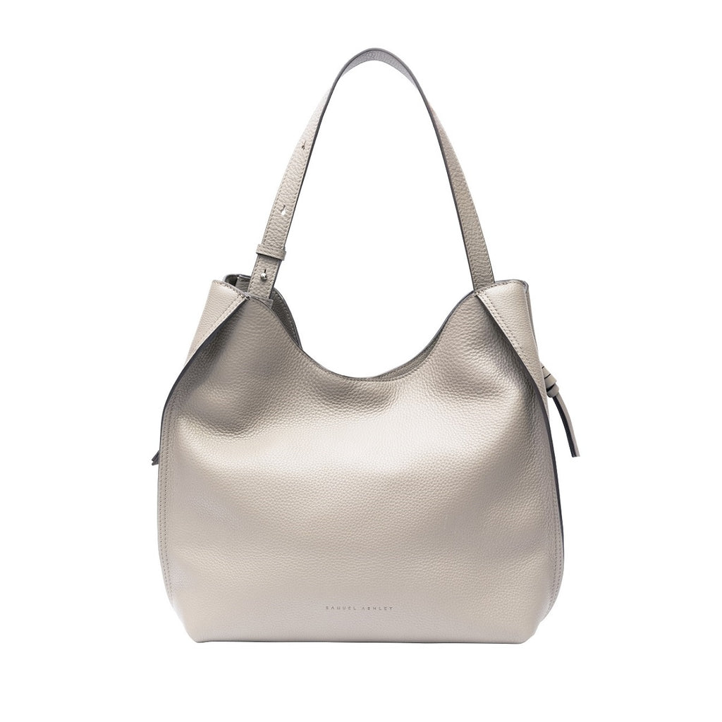 Genevieve Leather Hobo - Samuel Ashley