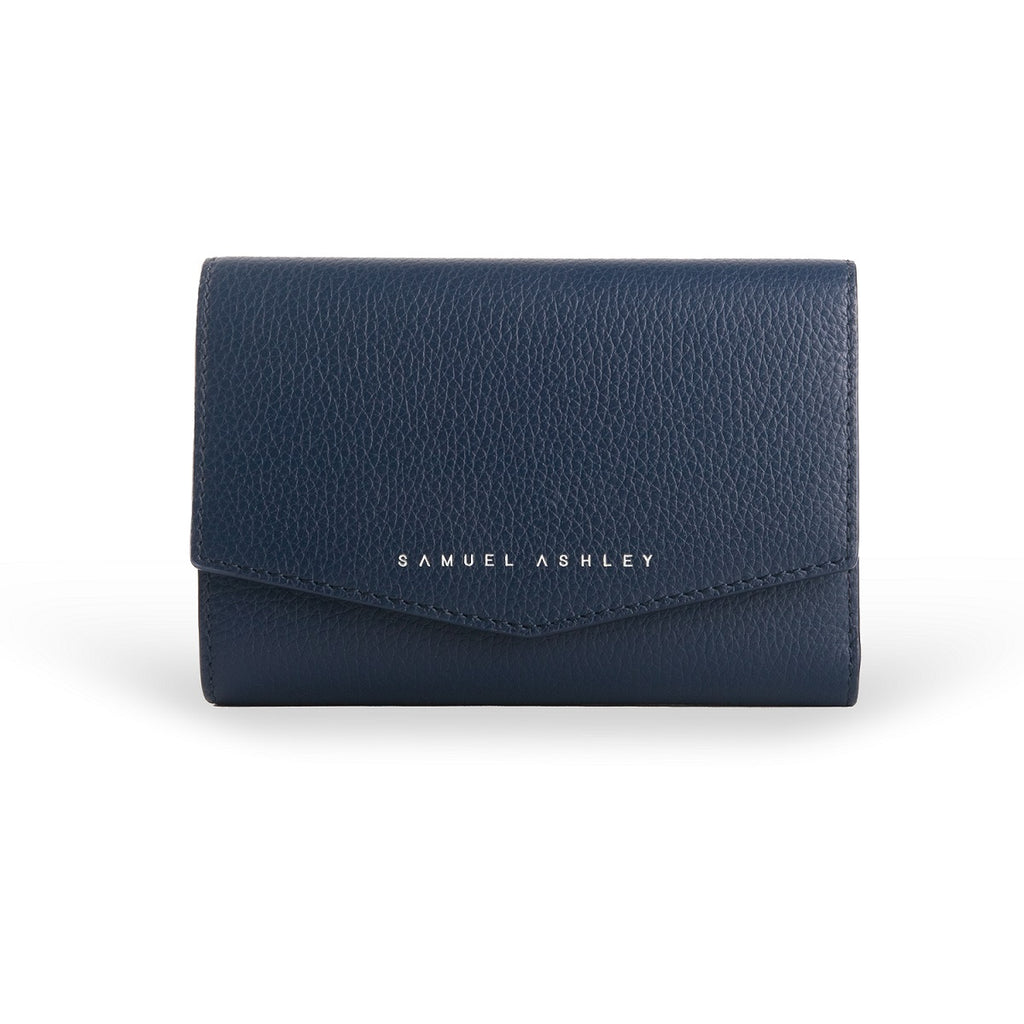 Reagan Leather Trifold Wallet - Samuel Ashley