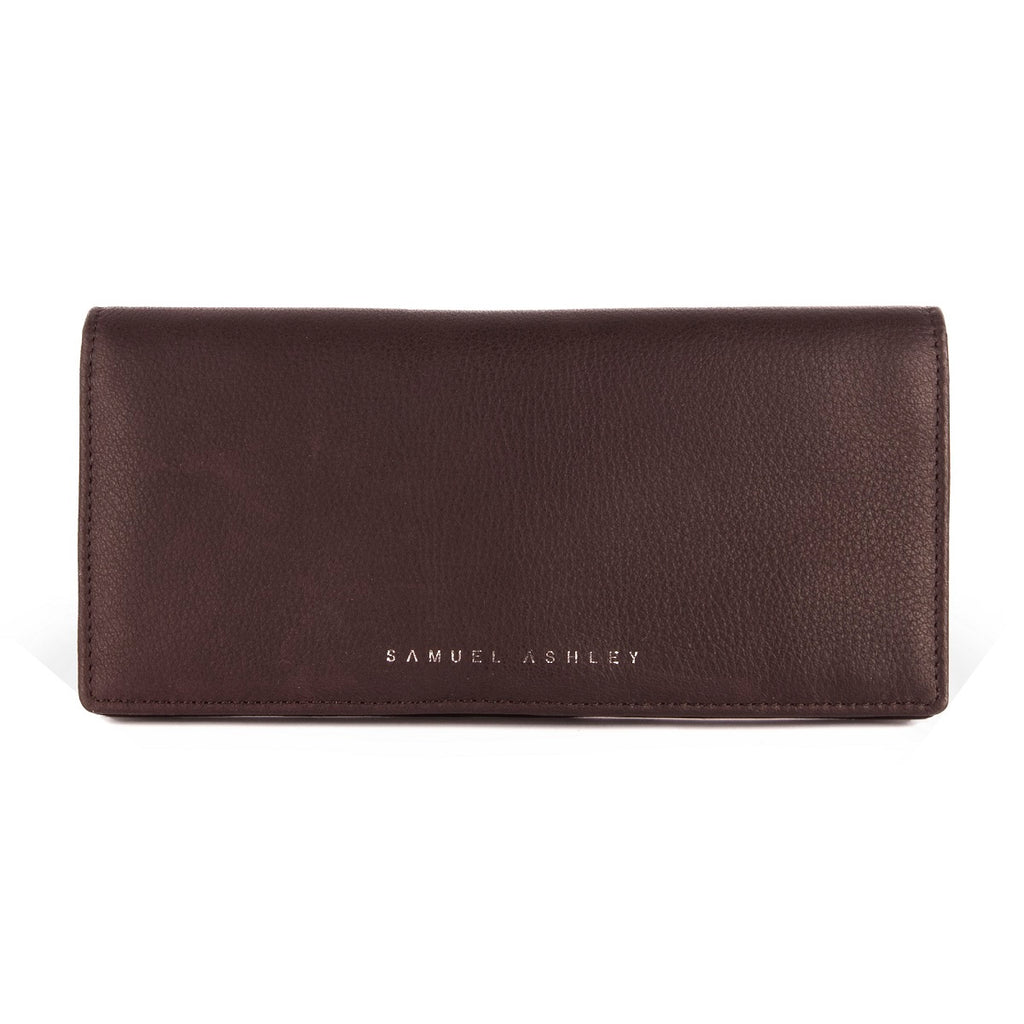 Georgia Long Leather Wallet - Samuel Ashley