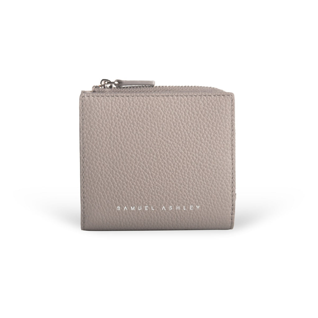 Flora Leather Zip Around Wallet - Samuel Ashley