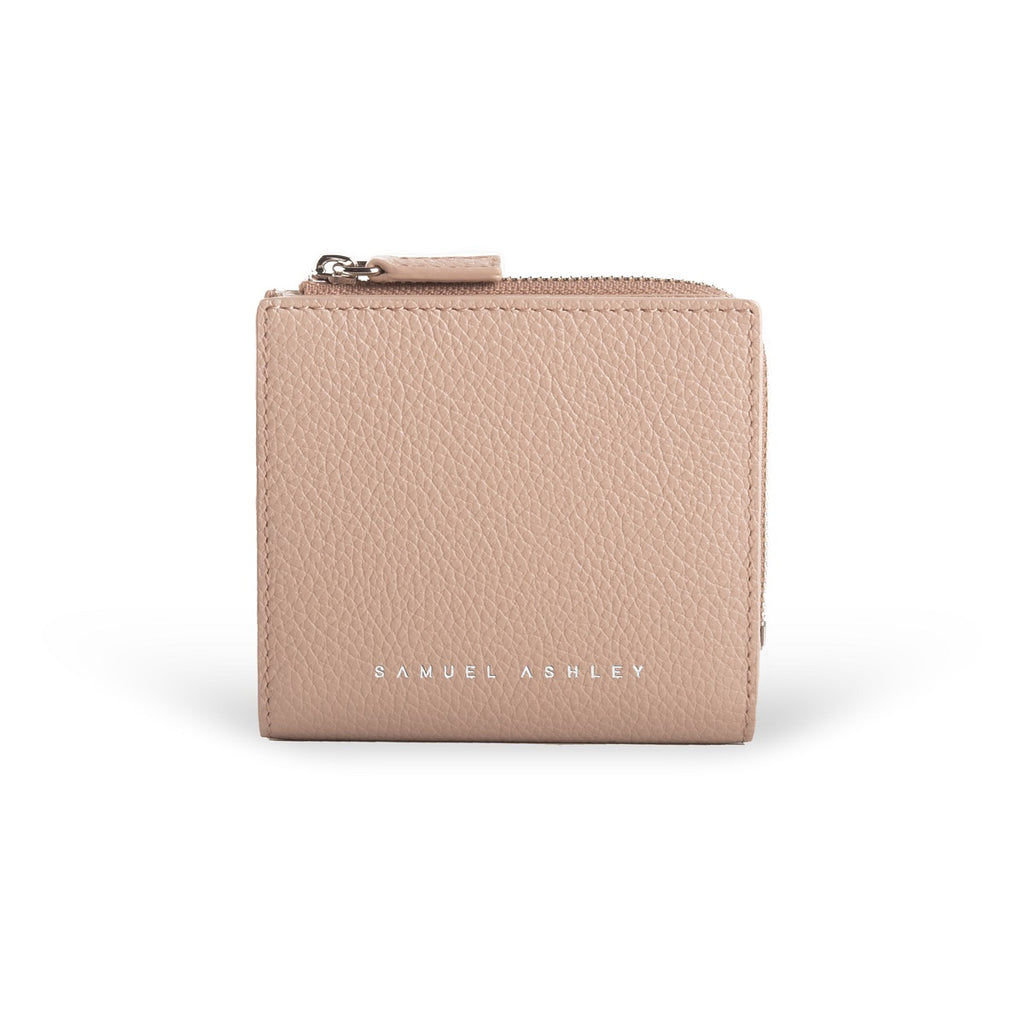 Flora Leather Zip Around Wallet - Samuel Ashley