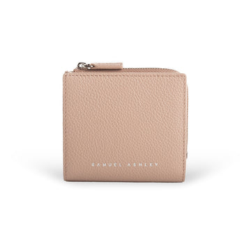 Flora Leather Zip Around Wallet - Samuel Ashley