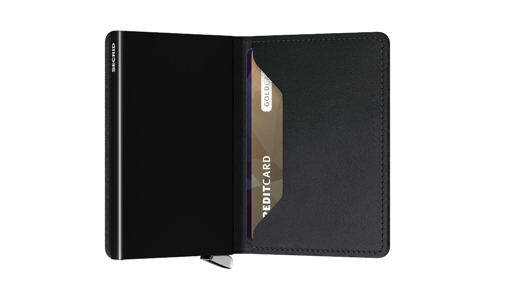SECRID - Premium Slimwallet Emboss Lines Black - Samuel Ashley