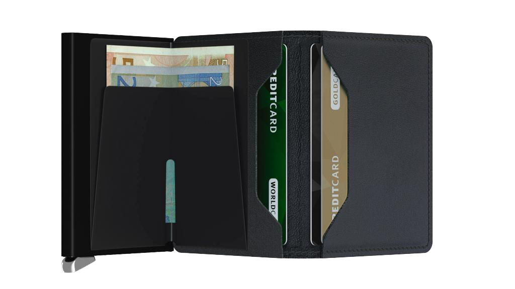 SECRID - Premium Slimwallet Emboss Lines Black - Samuel Ashley