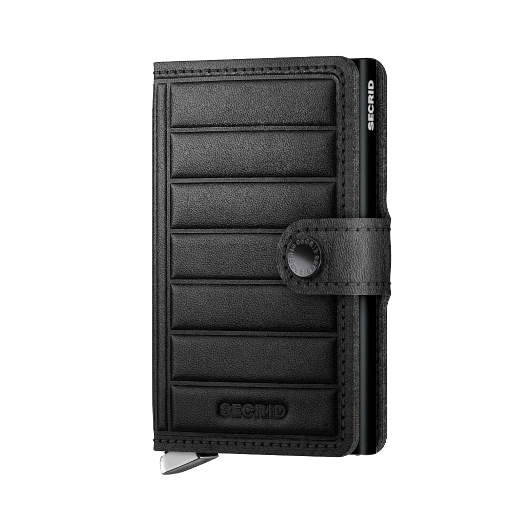 SECRID - Premium Miniwallet Emboss Lines Black - Samuel Ashley