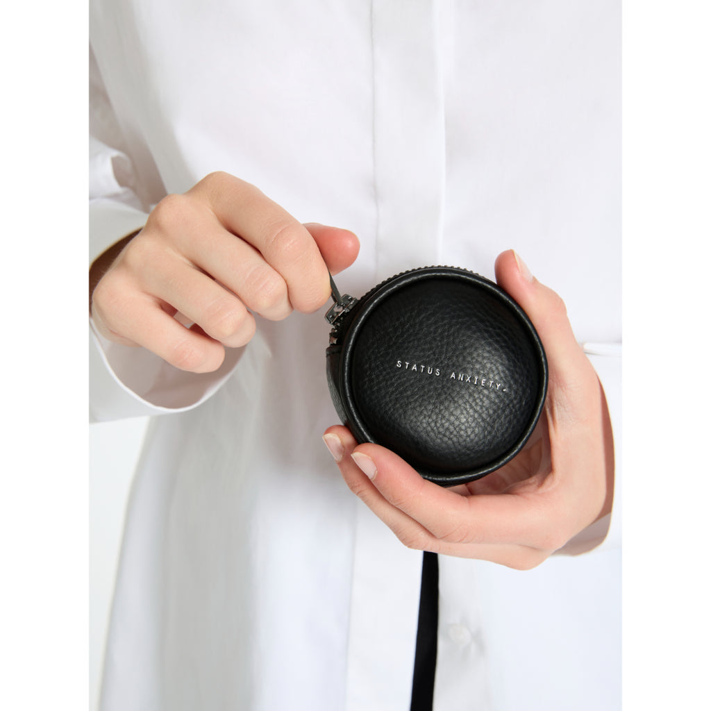 STATUS ANXIETY - Go With Me Leather Zip Around Coin Pouch - Samuel Ashley