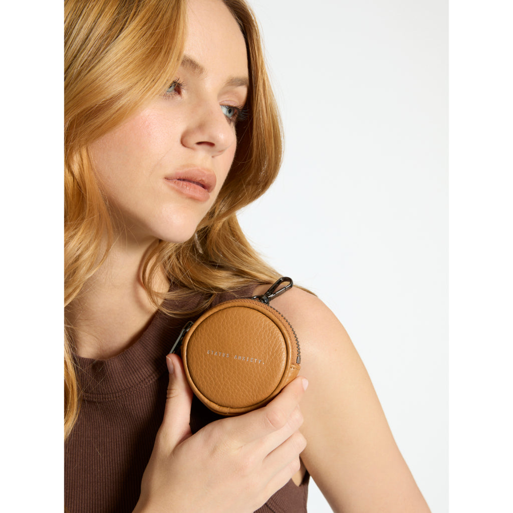 STATUS ANXIETY - Go With Me Leather Zip Around Coin Pouch - Samuel Ashley